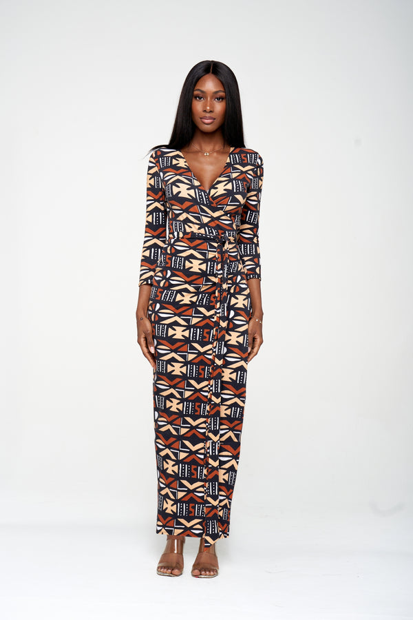 Robe portefeuille longue - Bogo Musso